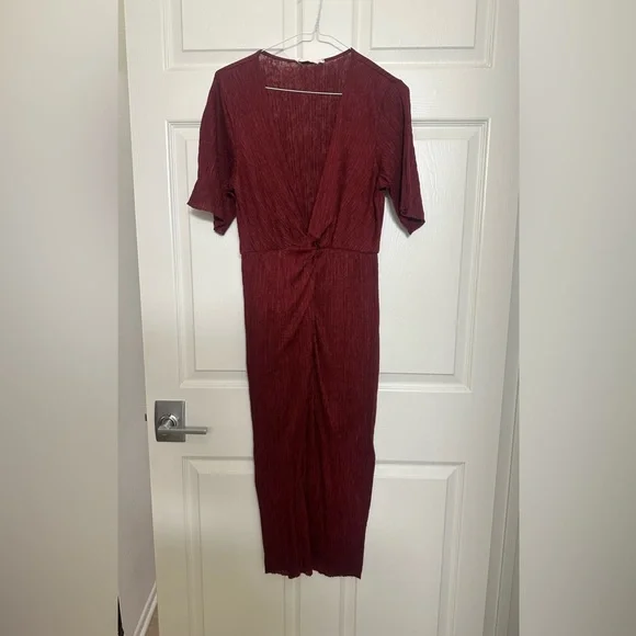 knee length dresses for ladies Dariann Sleeveless Ribbed Midi Dress